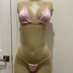 Pink exotic dance wear / stripper outfit